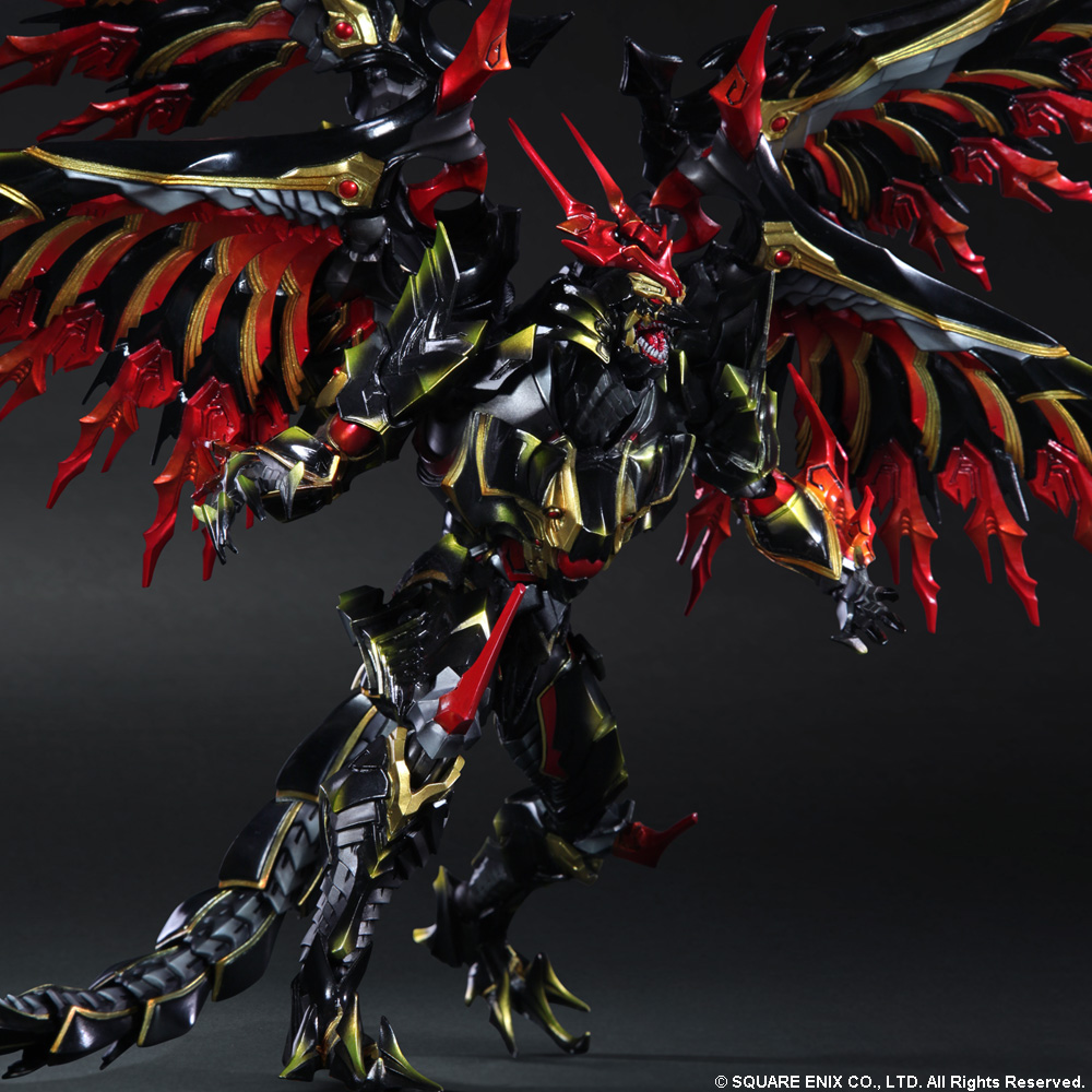 「final fantasy variant play arts」推出召唤兽「龙王 巴哈姆特」