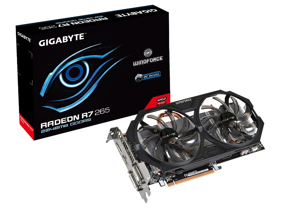 技嘉科技发表 radeon r9 280 及 r7 265 超频版游戏显示卡
