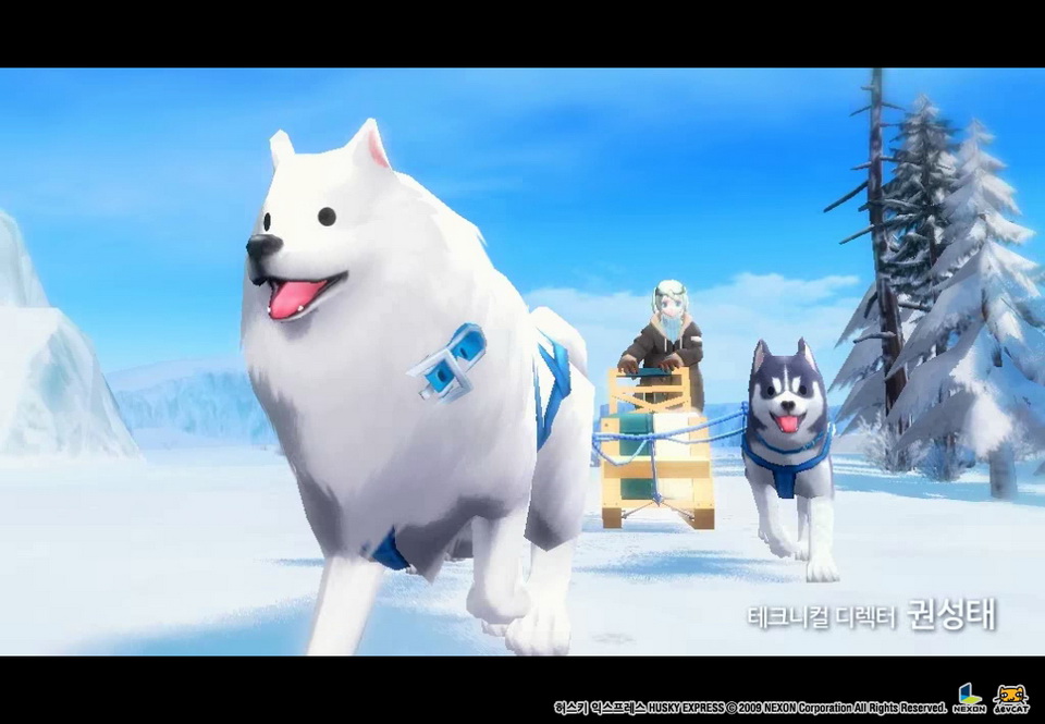 片頭動畫中可以看到可愛的哈士奇雪橇隊