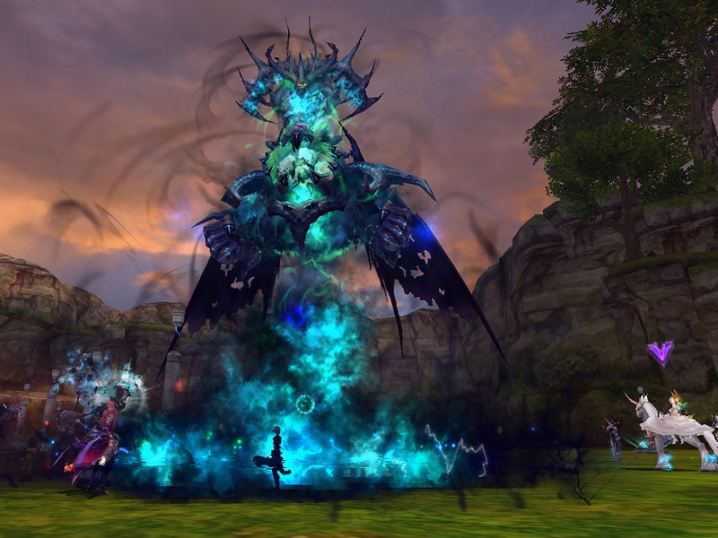 公會成員齊心協力驅除惡靈BOSS