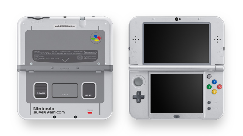 任天堂宣布在New 3DS 提供SFC 虛擬平台服務將推出超任風格New 3DS LL