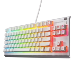賽睿 SteelSeries｜鍵盤、滑鼠、鼠墊 白色大全套一次擁有！