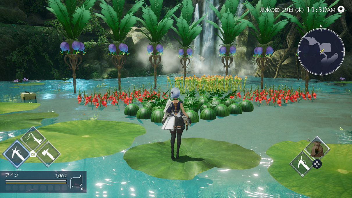 充滿水的水田。 適合種植甜味的作物 image