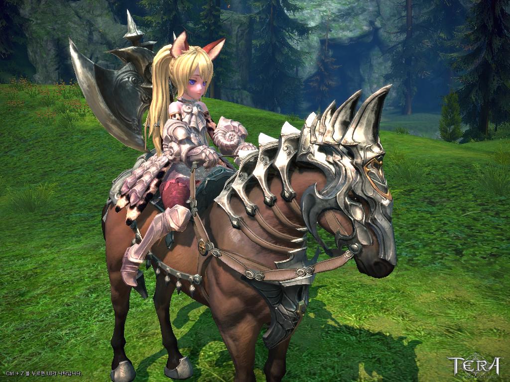 坐騎上的蘿莉也很英姿颯颯