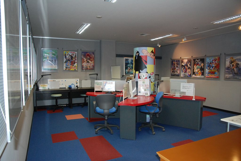 參觀者可親自體驗的動畫製作區