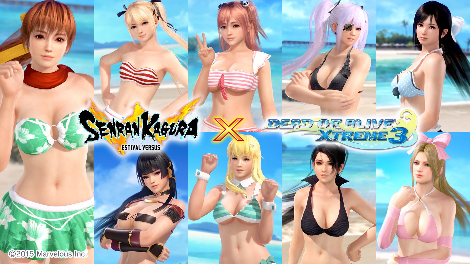 生死格鬥 沙灘排球3 釋出 閃亂神樂 第2 波合作泳裝 Dead Or Alive Xtreme 3 Scarlet 巴哈姆特