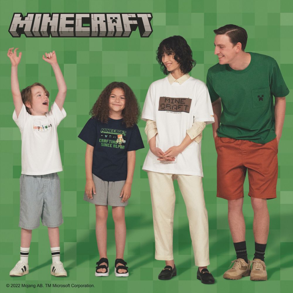 《我的世界 MINECRAFT》UT 系列首次推出成人款 親子造型一同亮相 - 巴哈姆特