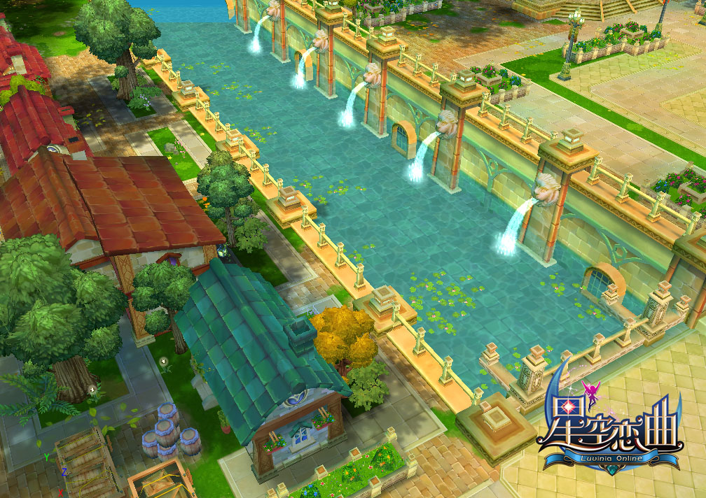 日式畫風的歐式場景