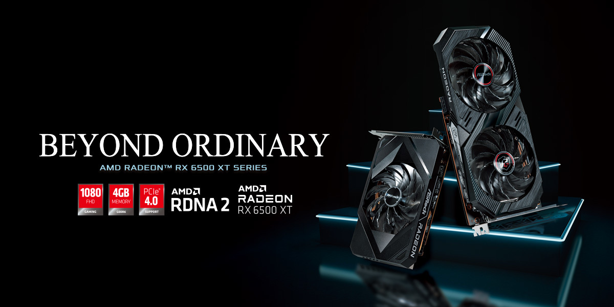 華擎發表Phantom Gaming 和Challenger 系列AMD Radeon RX 6500 XT 顯示