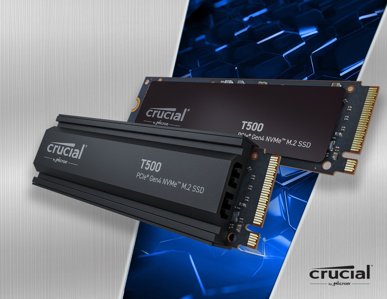 Crucial 推出T500 Gen4 NVMe SSD 搭載散熱片版本為PC、PS5 主機等設計