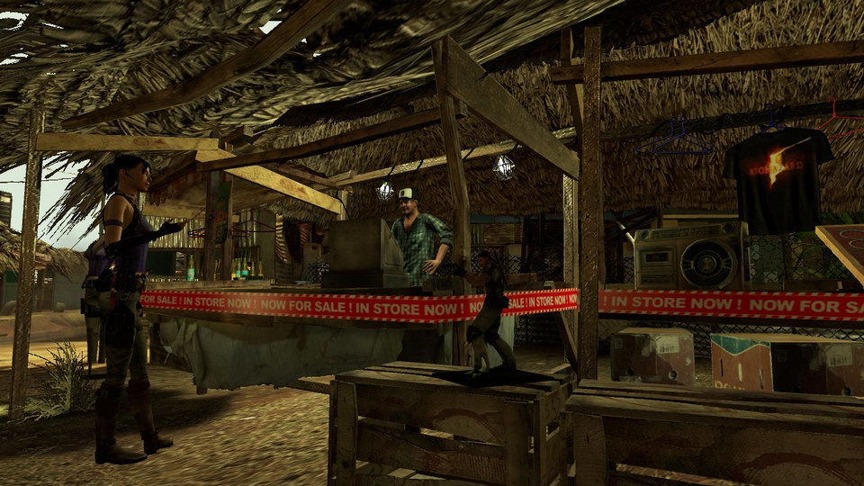 販賣各種《惡靈古堡 5》關聯道具