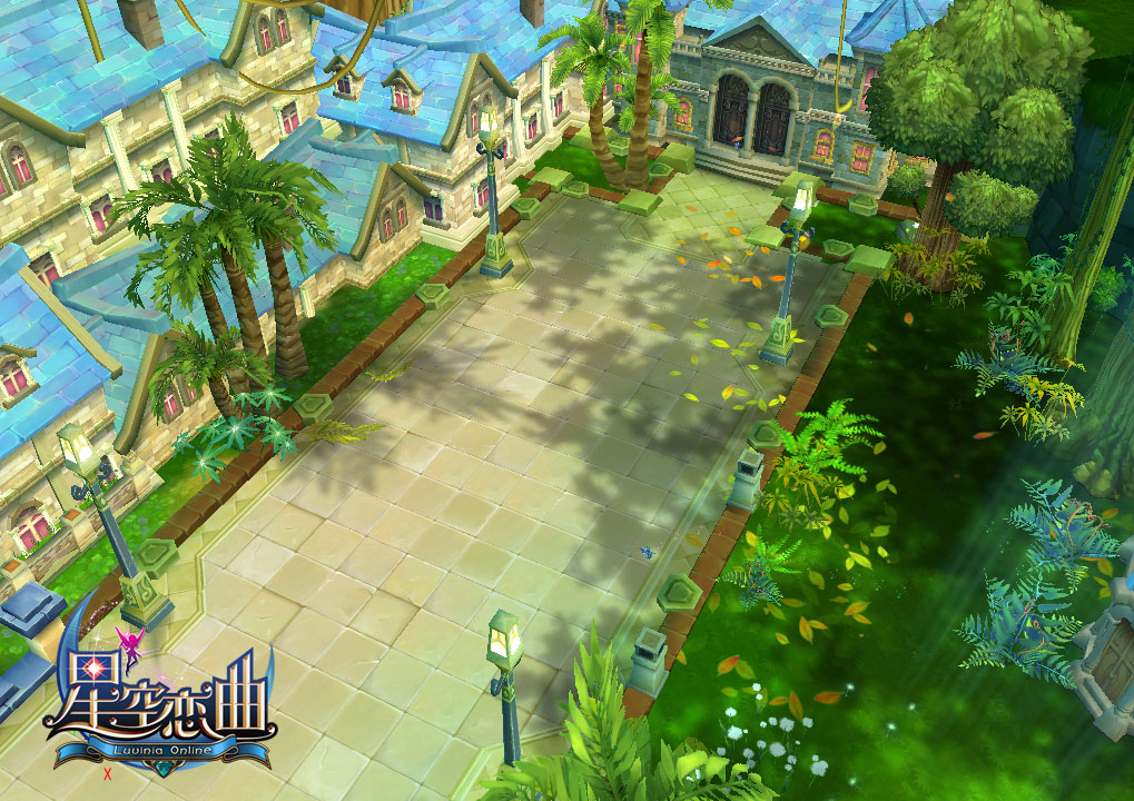 場景中強調光影變化