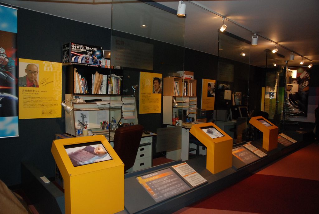 知名動畫工作者的工作桌展示