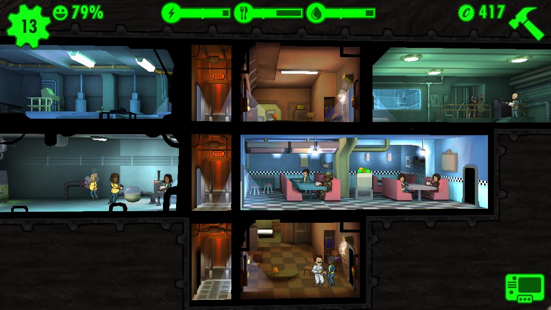 試玩 與 異塵餘生 系列相同世界觀的手機slg 異塵餘生 庇護所 Fallout Shelter 巴哈姆特