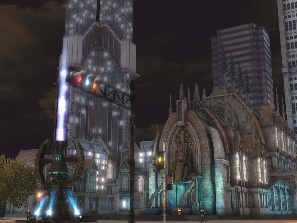 五光十色的古斯佛特,就像現代大都市一般燈火通明