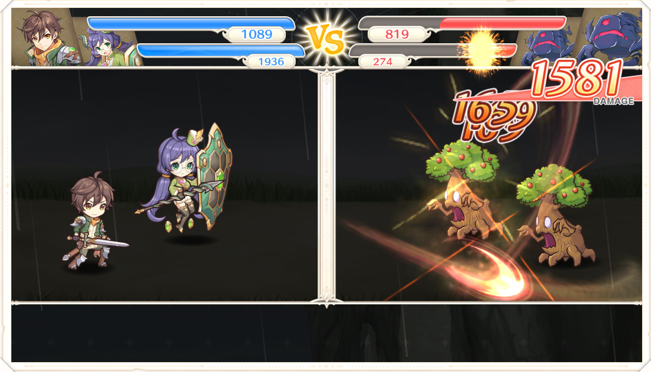 使出強烈一撃的攻撃技能,發動時的切入動畫與迫力十足的演出都是相當有看點的部分 image