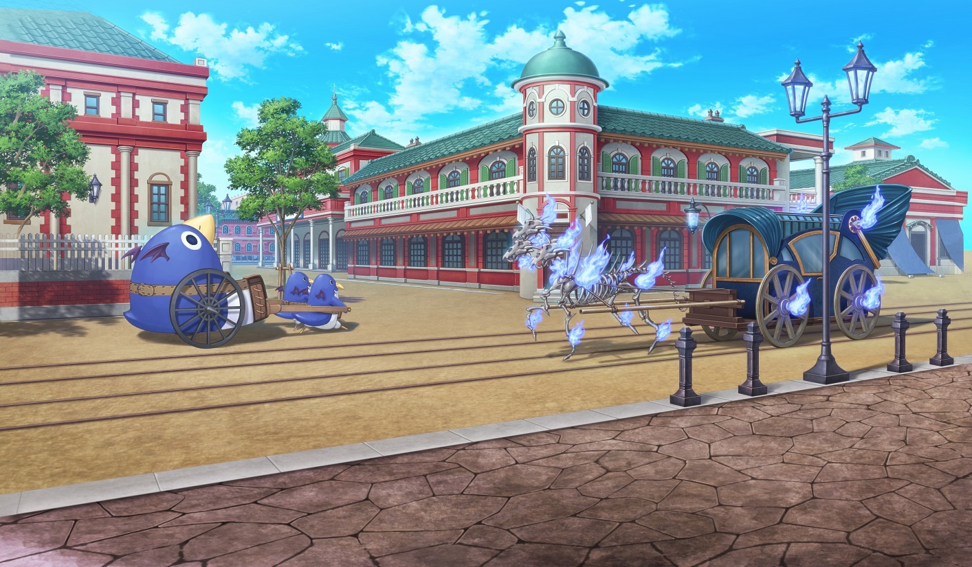 有許多很不像日之本魔界之摩登風格建築物林立的魔界 image