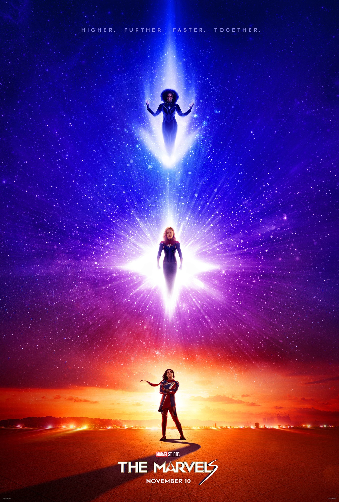 《惊奇队长 2》公开最新电影海报 惊奇队长、惊奇少女、莫妮卡·蓝博同步登场插图