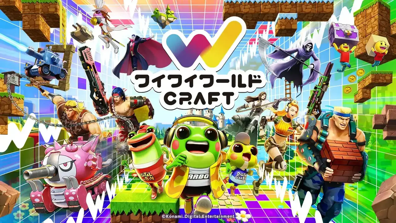 KONAMI reveals WaiWai World Craft gameplay footage on 2026.09.04
