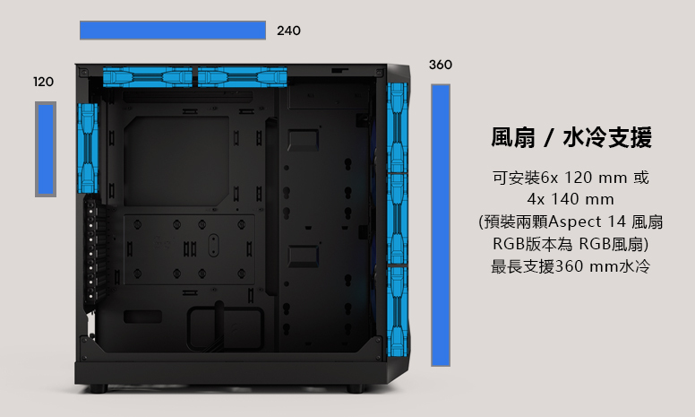 勇者福利社 - 《Fractal Design》: Focus 2 RGB 黑色 玻璃側透版本 - 巴哈姆特