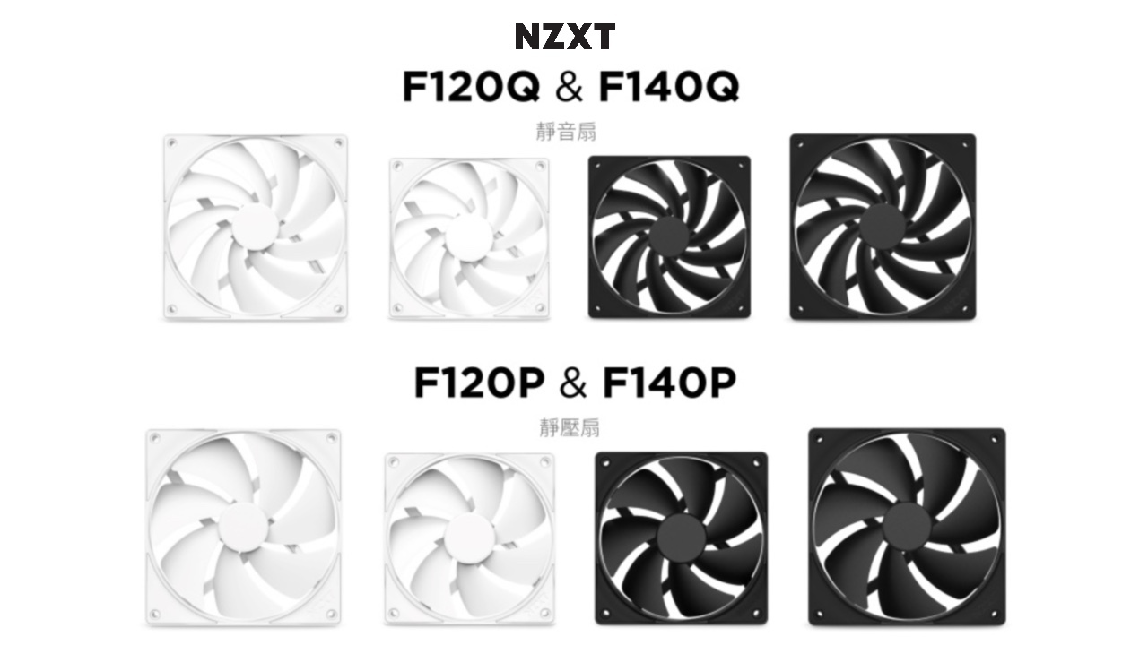 NZXT 無光F 系列推出12 與14 公分PWM 兩款新風扇- 巴哈姆特