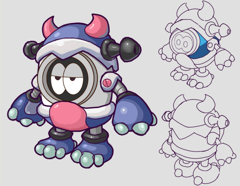 遊戲相關設定草稿圖片