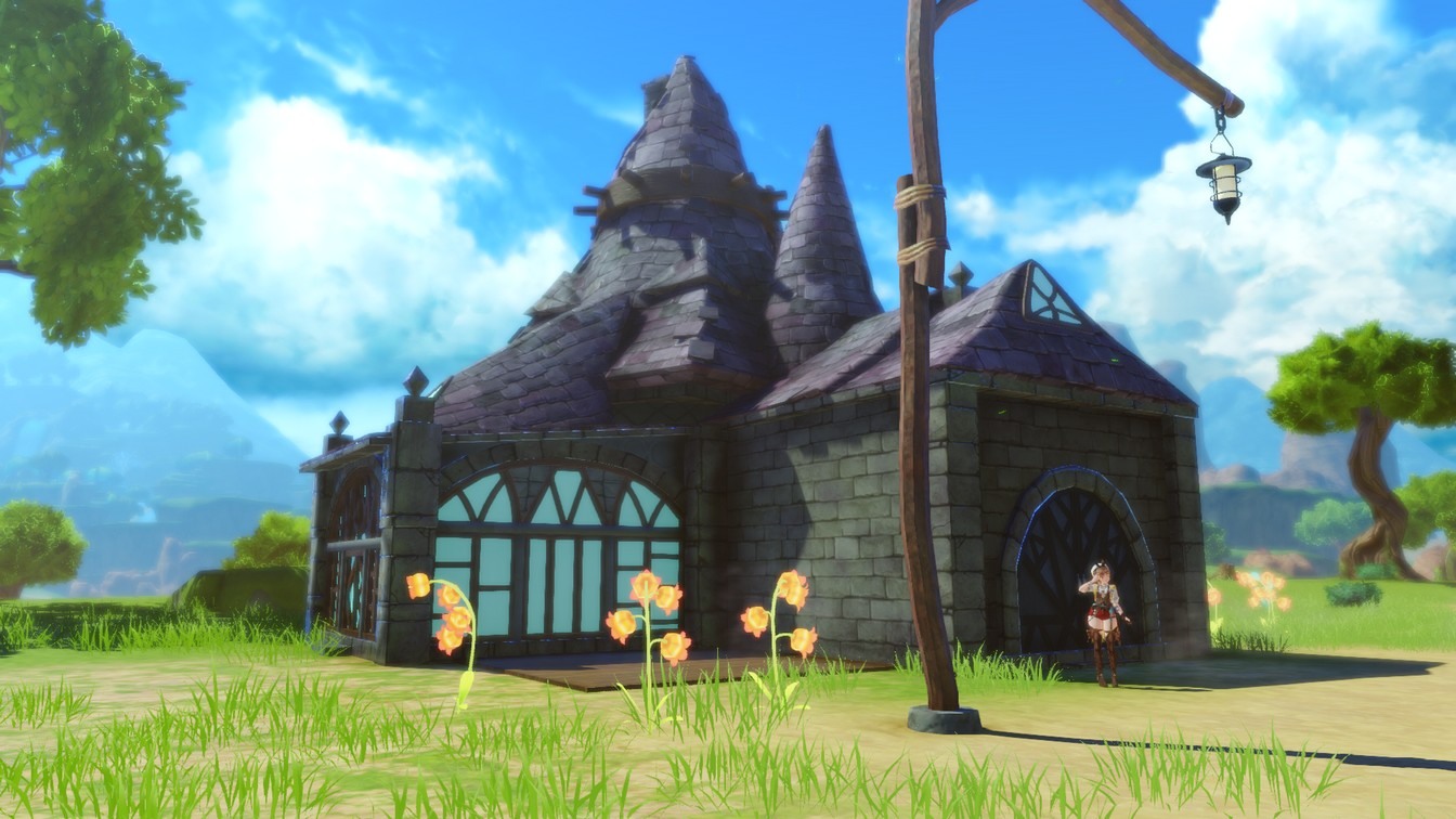 鍊金工房分為有利於探險的「調查基地」、有利於採集的「農園」、有利於調合的「研究所」3 種風格。 image