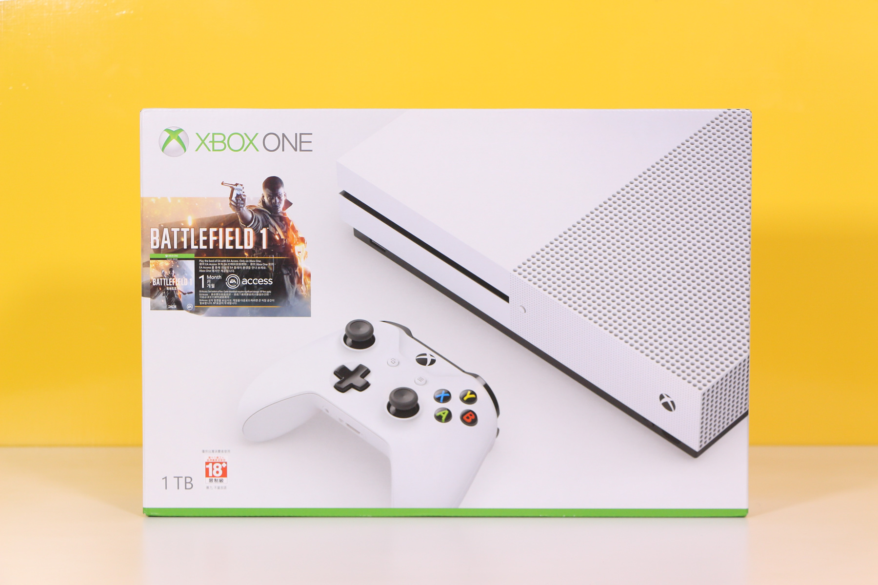 開箱】Xbox One S 1TB《戰地風雲1》同捆組開箱報導造型更簡潔洗練的