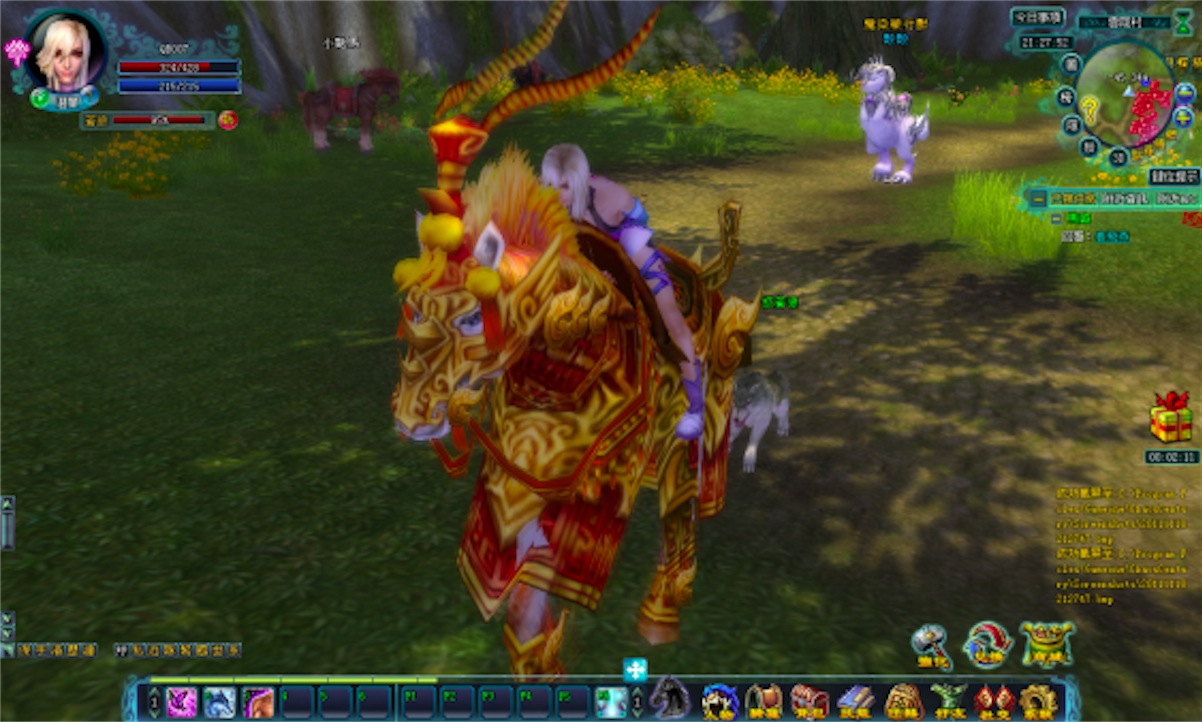 騎著帥氣的駿馬到處亂跑