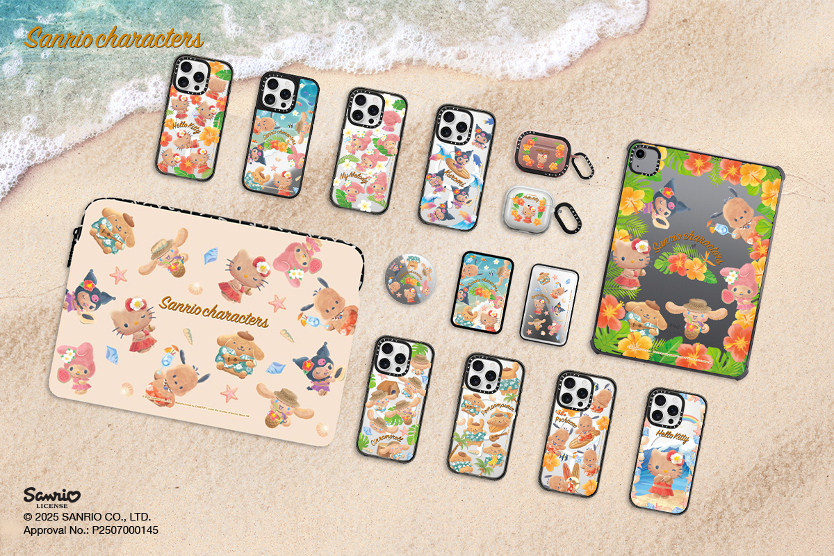 曬黑Hello Kitty 加入CASETiFY「Sun-Kissed」三麗鷗家族系列限時一週