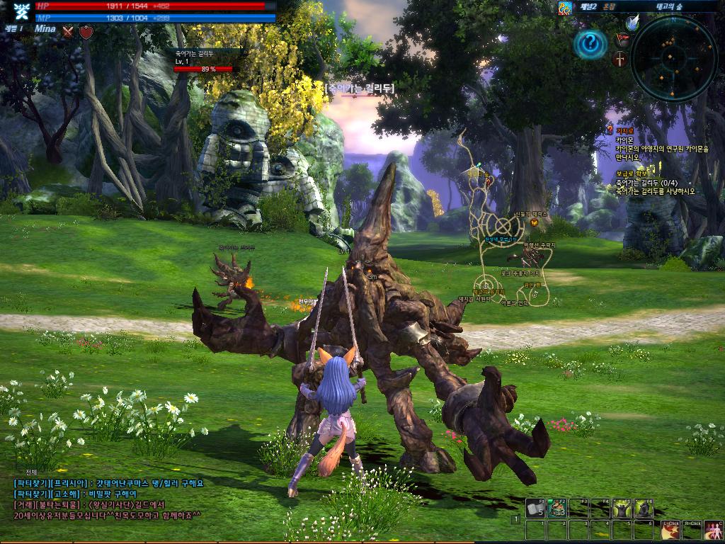 一開始遇到的樹人怪物是非常好對付的怪物之一