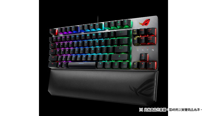 ASUS ROG Strix Scope TKL Deluxe RGB 機械式電競鍵盤（青軸 