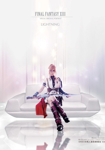 參與雜誌特企拍攝的《Final Fantasy XIII》雷霆
