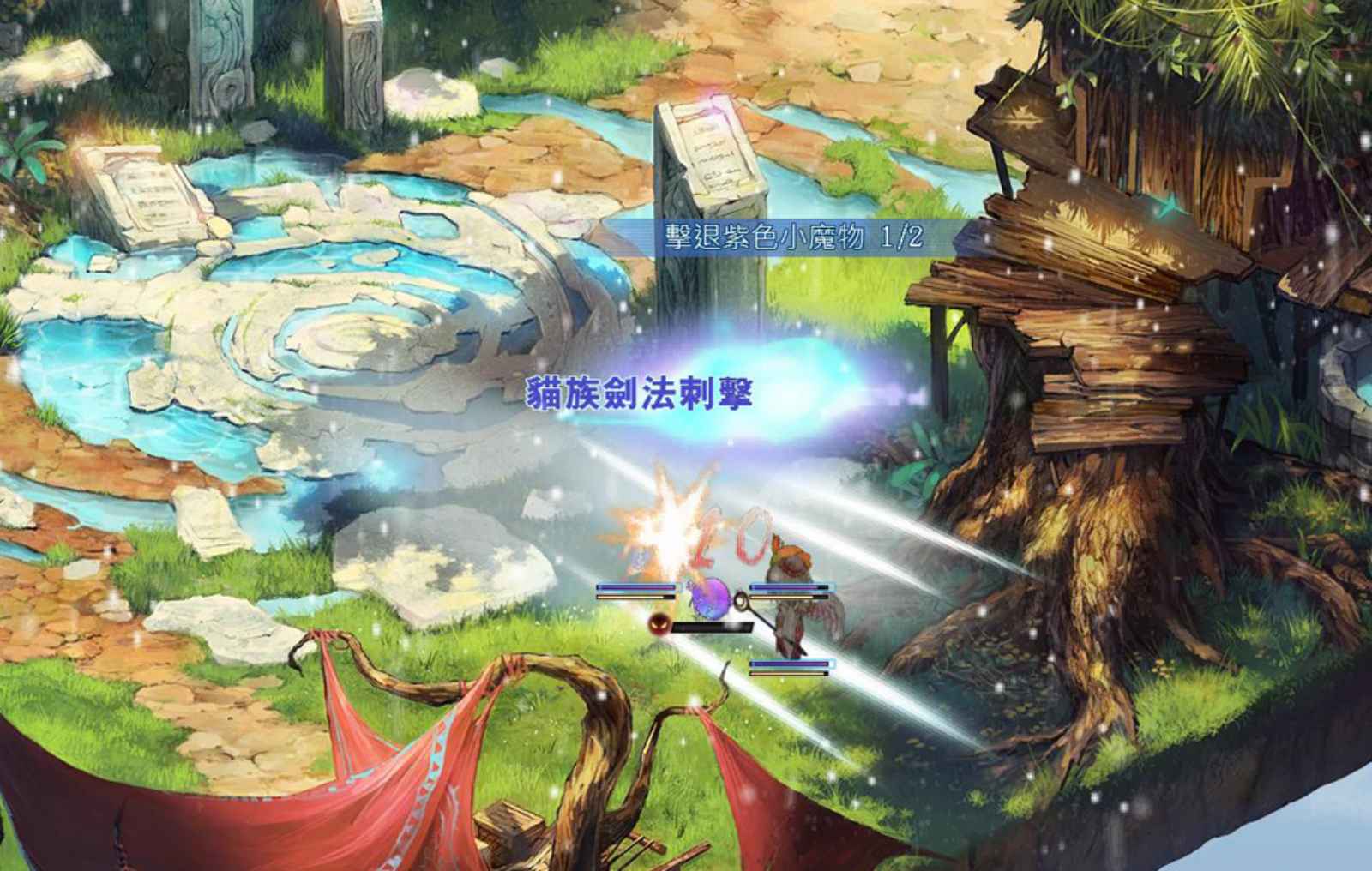 貓劍客凌厲的劍法勢如破竹