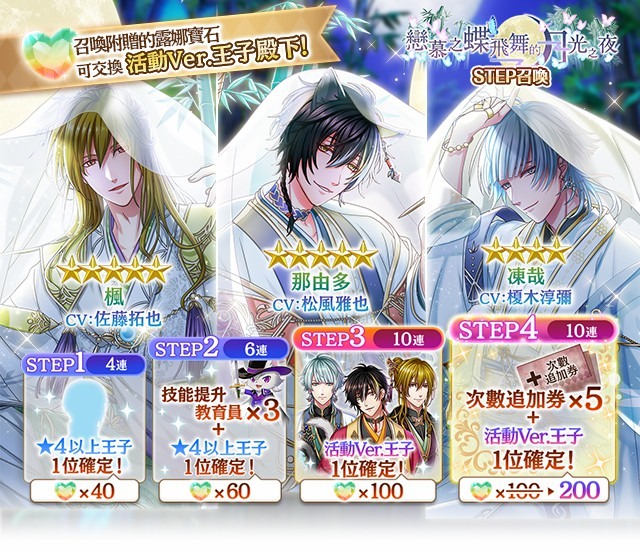 夢王國與沉睡中的100 位王子殿下 全新活動 戀慕之蝶飛舞的月光之夜 登場 夢王国と眠れる100人の王子様 巴哈姆特