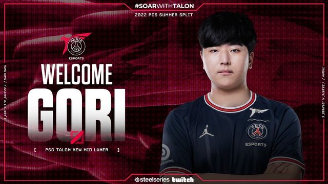 《英雄聯盟》PSG Talon 宣布新中路選手 Gori 加盟 公開問候玩家影片《League of Legends》
