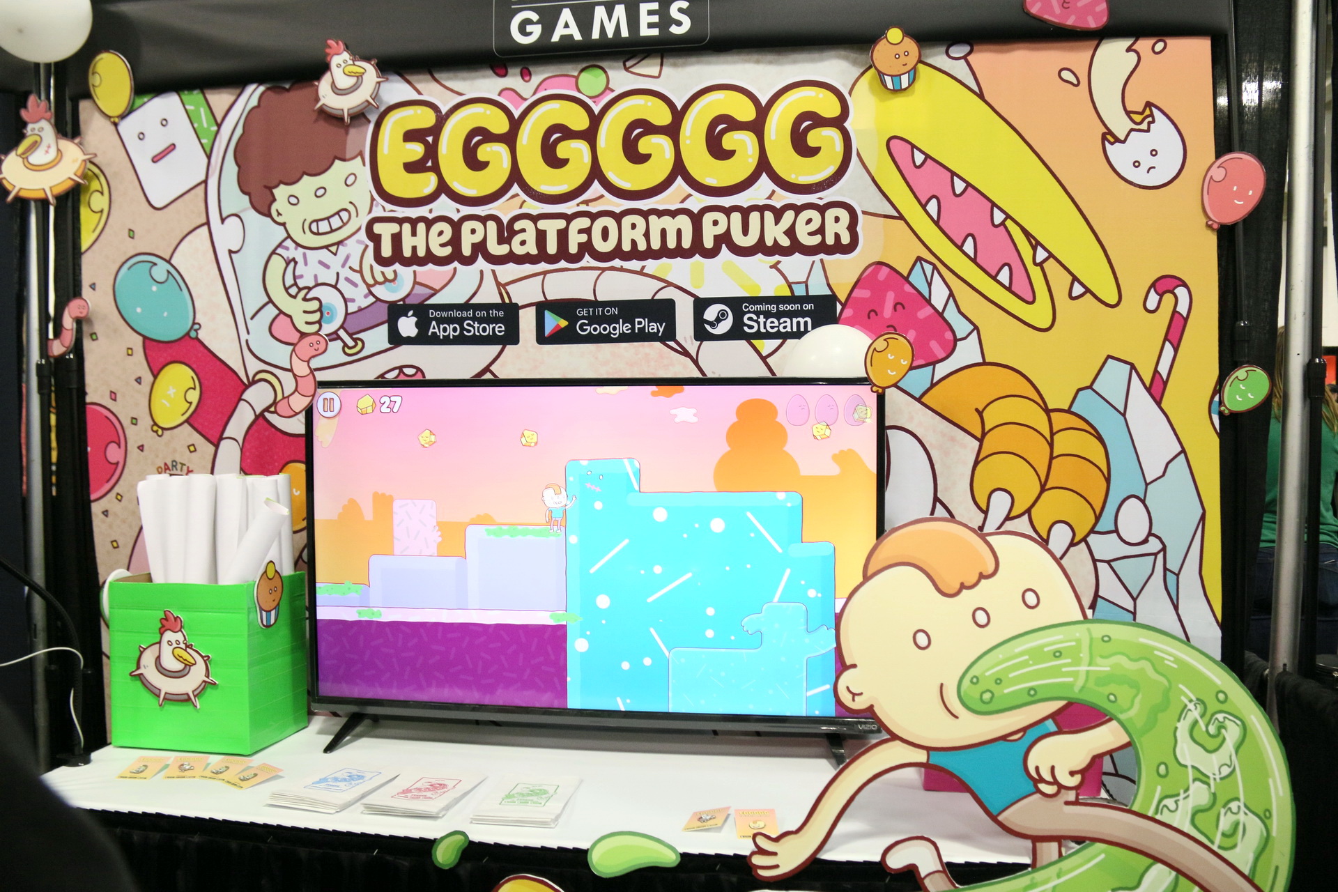 【GDC 17】手機遊戲《Eggggg》將登上 PC 平台 依靠嘔吐物移動的冒險遊戲《Eggggg - The Platform Puker ...