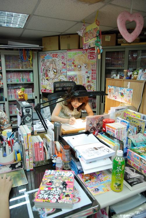 尖端編輯部裡特別為林珉萱老師設了一個創作的位置