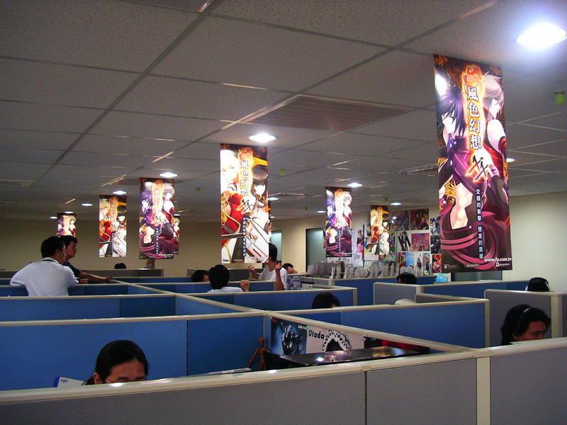 辦公室可看到許多風色幻想的佈置