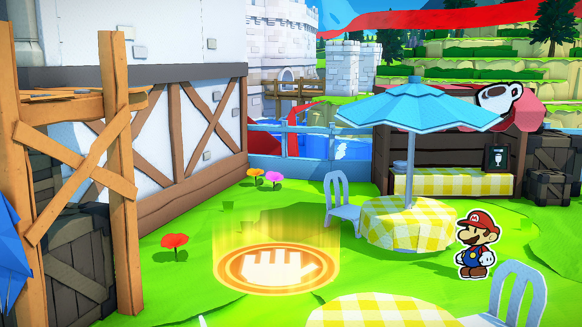 啟動手形圖案魔法陣,就能讓長~長~的「神祇之手」出現 image