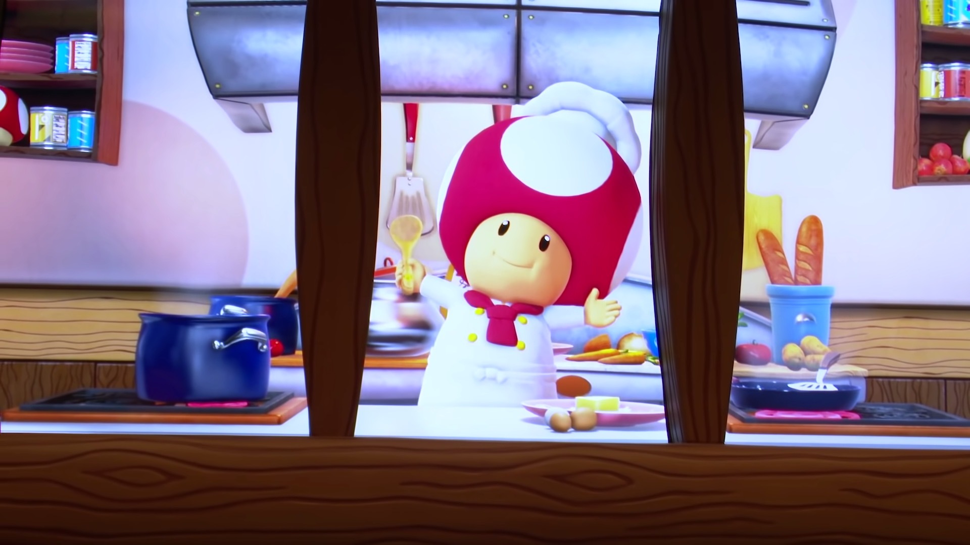 透過螢幕來呈現主廚與員工的模樣 image