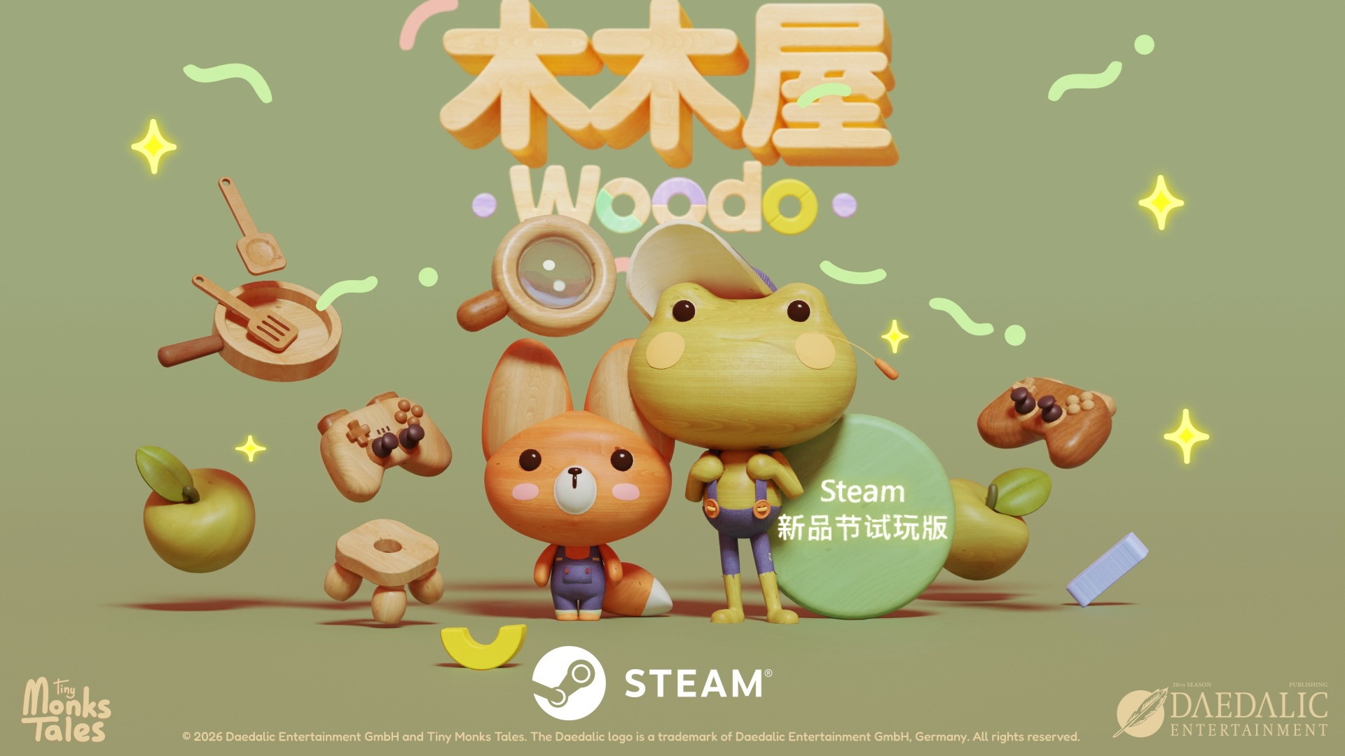 溫馨解謎遊戲《木木屋》亮相 Steam 新品節 將加入中文語音內容《Woodo》 - 巴哈姆特