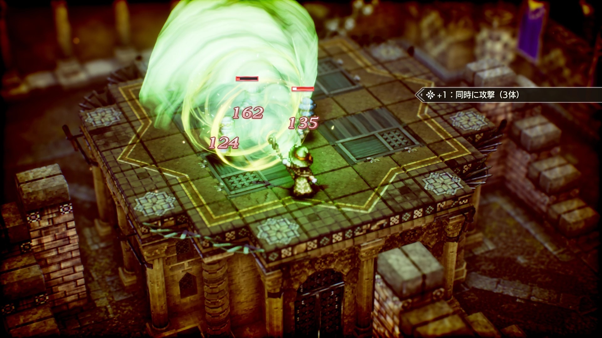 活用我方成員的特技聯手發動的「合作」有多種搭配方式。例如在狹窄的空間中活用設置型特技 「捕獸夾」 ;使用坦型角色的「挑釁」引誘敵人後再發動魔法一網打盡等,有豐富多彩的戰略可以運用 image