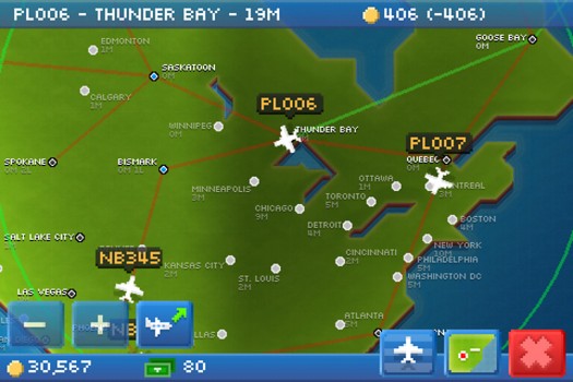 NimbleBit 公司新作《口袋客機》今年夏天飛入 App Store《Pocket Planes》 - 巴哈姆特