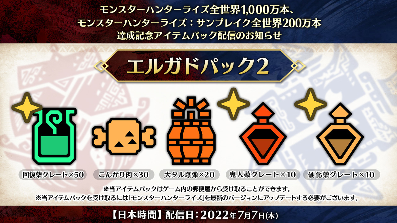 先前紀念出貨突破 200 萬套時所釋出的 2 波道具套裝包 image