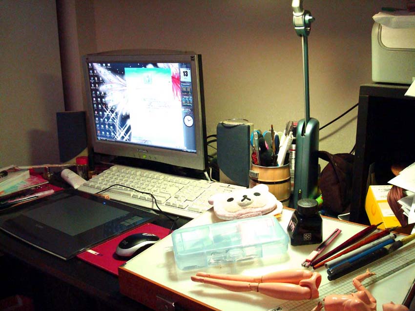 陳漢玲老師的工作桌