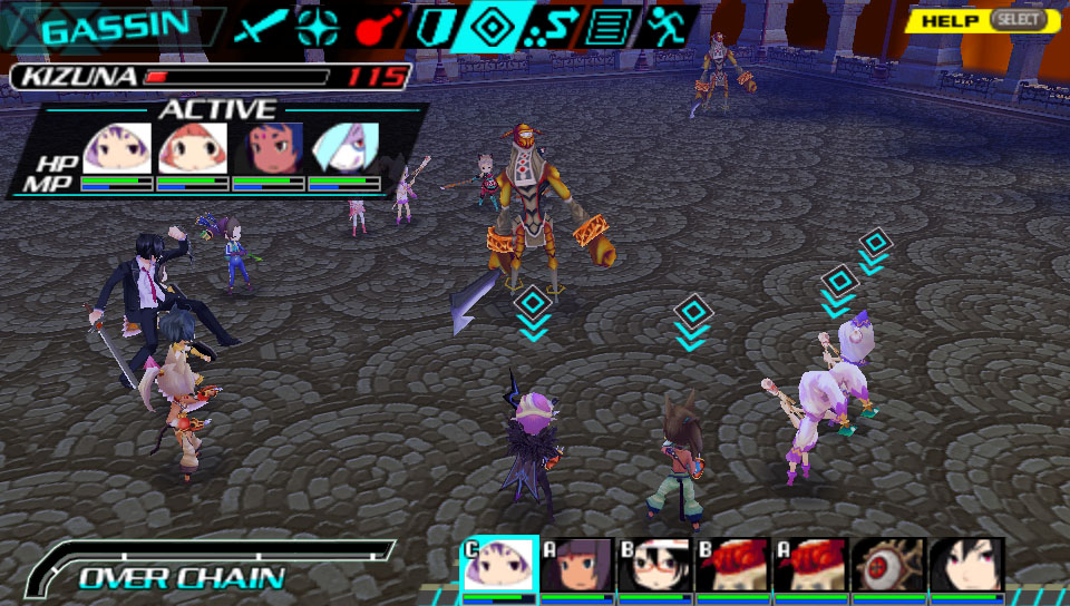 戰鬥中選擇「GASSIN」的話,<br />
星之子就會變身成「星天使」!!