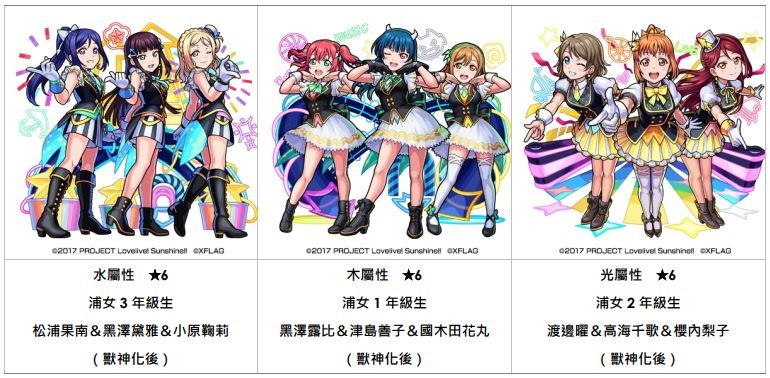 怪物彈珠 X Love Live Sunshine 首次合作活動將於6 月26 日開跑 Monster Strike 巴哈姆特