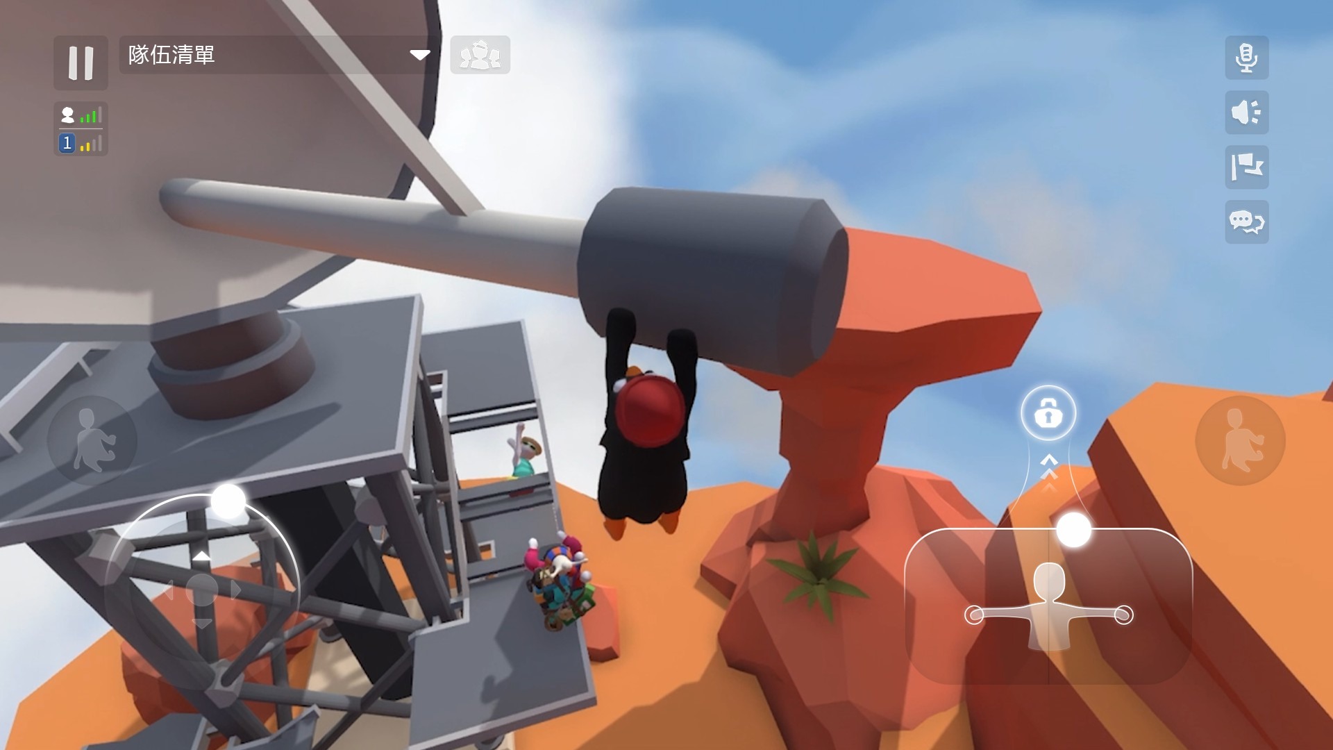 人類跌落夢境 手機版正式上線配合行動裝置量身訂製操作方式 Human Fall Flat 巴哈姆特