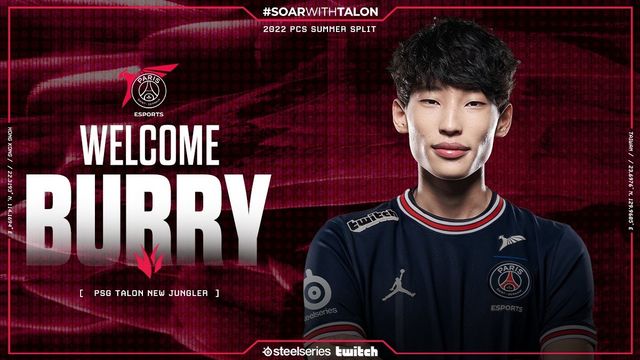 《英雄聯盟》PSG 戰隊宣布夏季賽引進新打野選手 Burry《League of Legends》